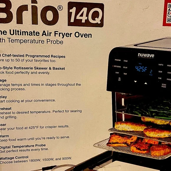 NuWave Brio Air Fryer 14Q in box brand new!